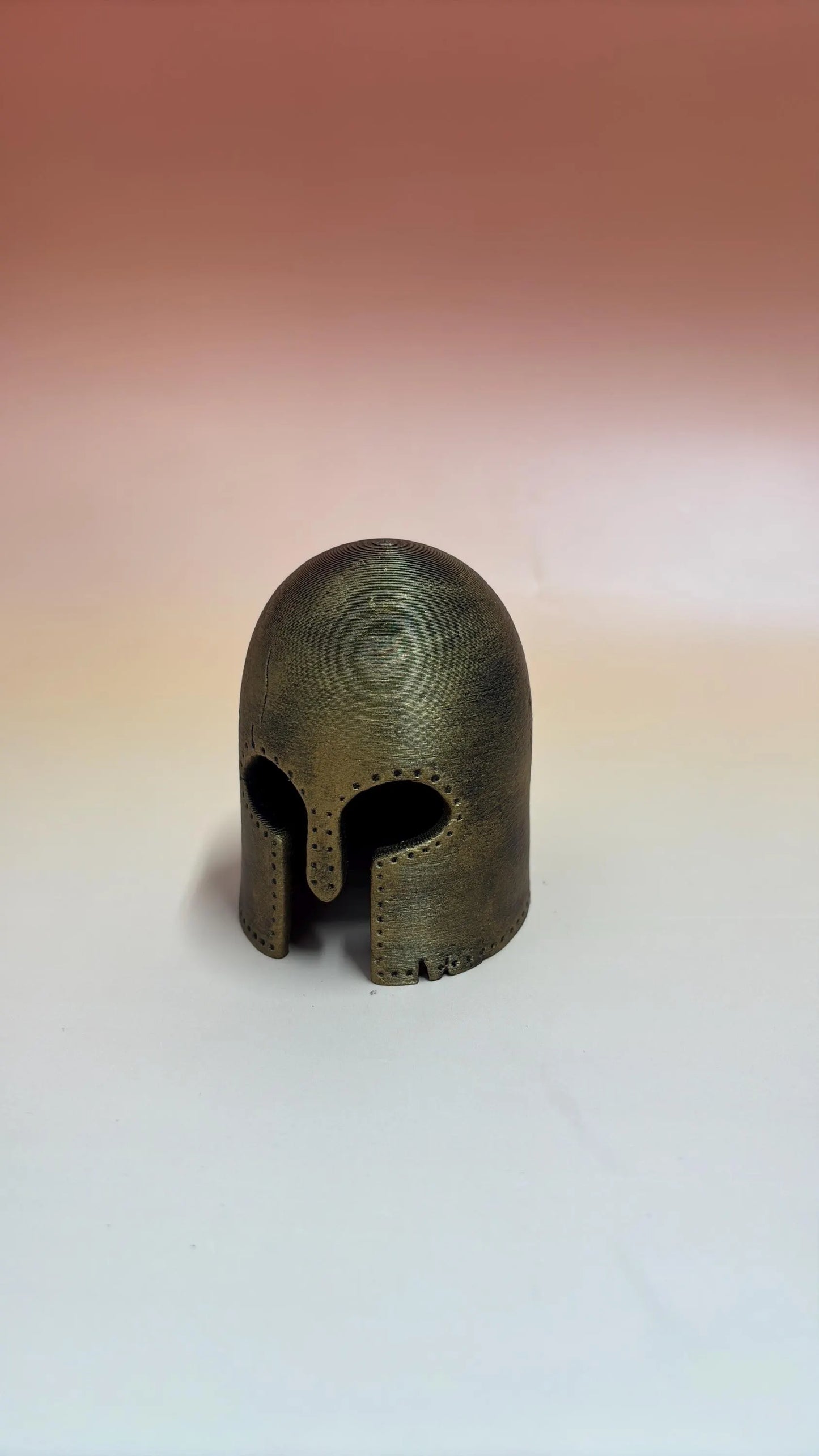 Achilles helmet shelf decor