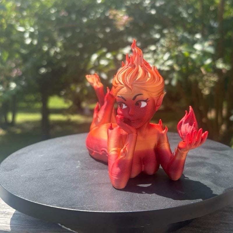 Fire Sprite Shelf Decor