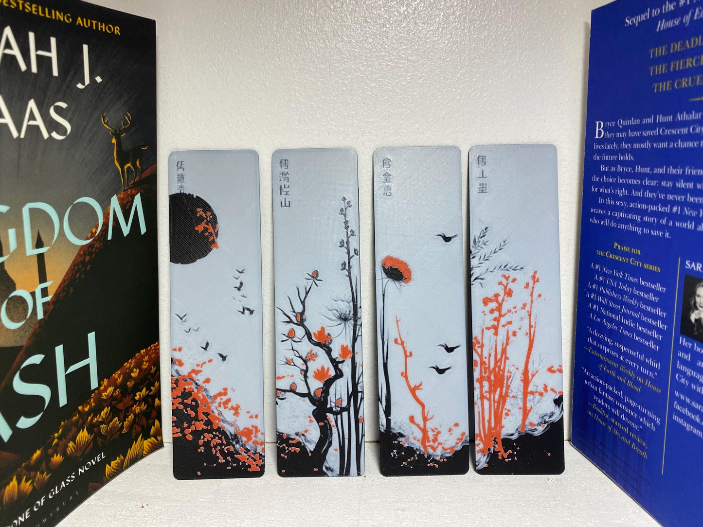 Red Blossom Bookmark Set