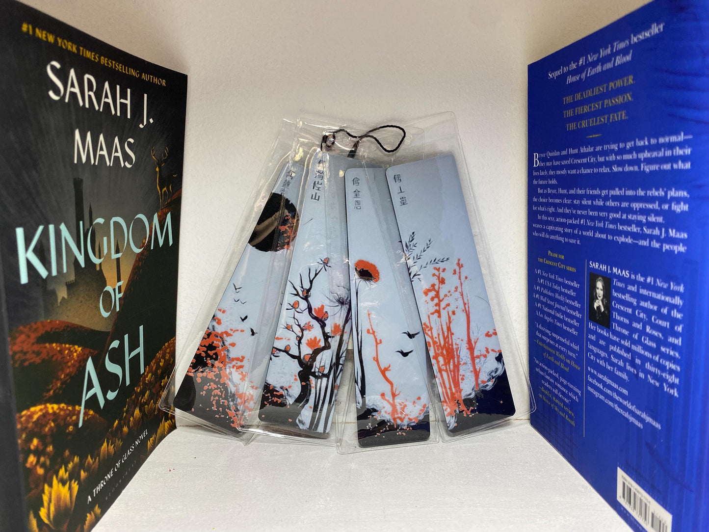 Red Blossom Bookmark Set