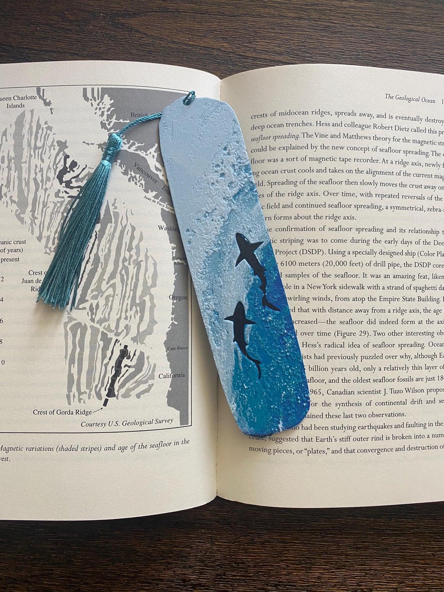 Deep Blue Shark Bookmark