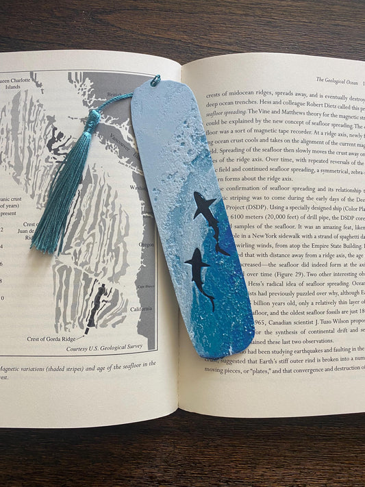 Deep Blue Shark Bookmark