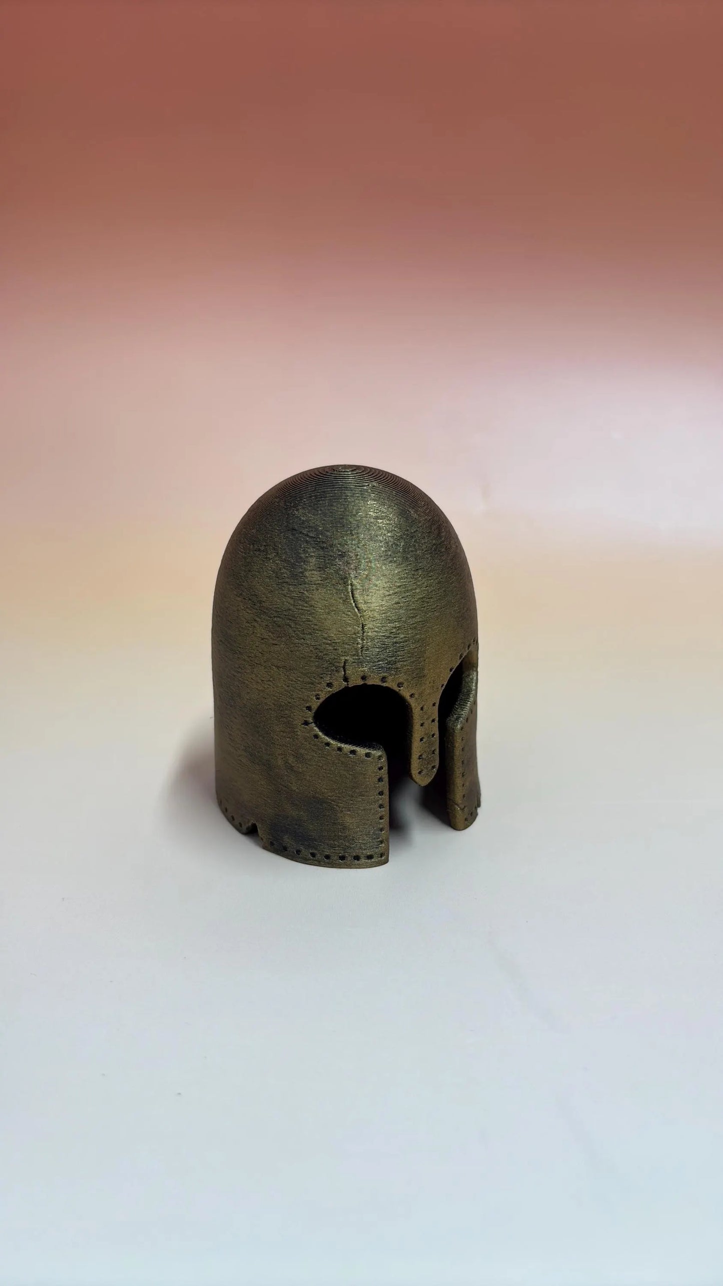 Achilles helmet shelf decor