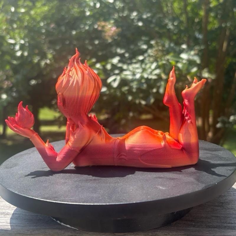 Fire Sprite Shelf Decor