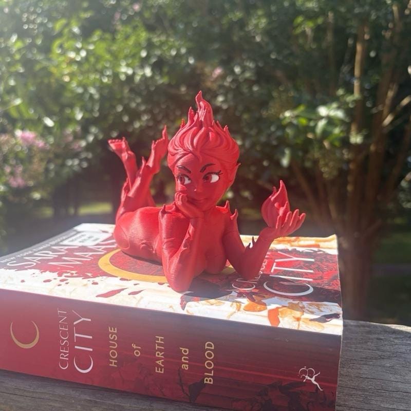 Fire Sprite Shelf Decor