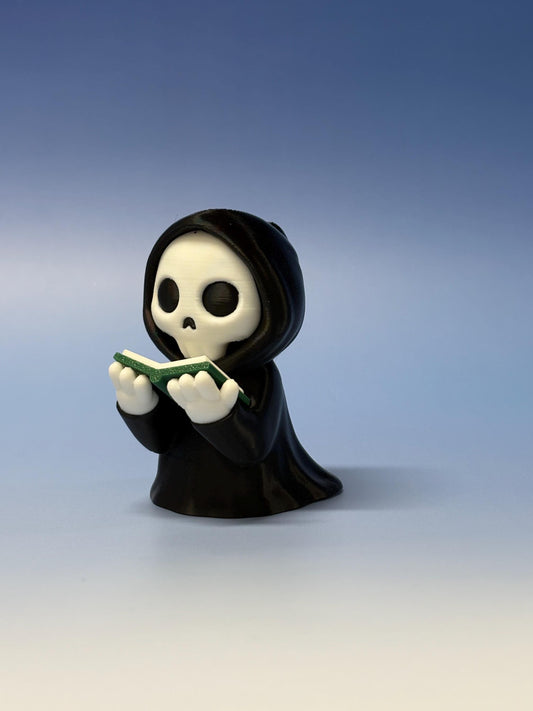 Reading Reaper Shelf Decor
