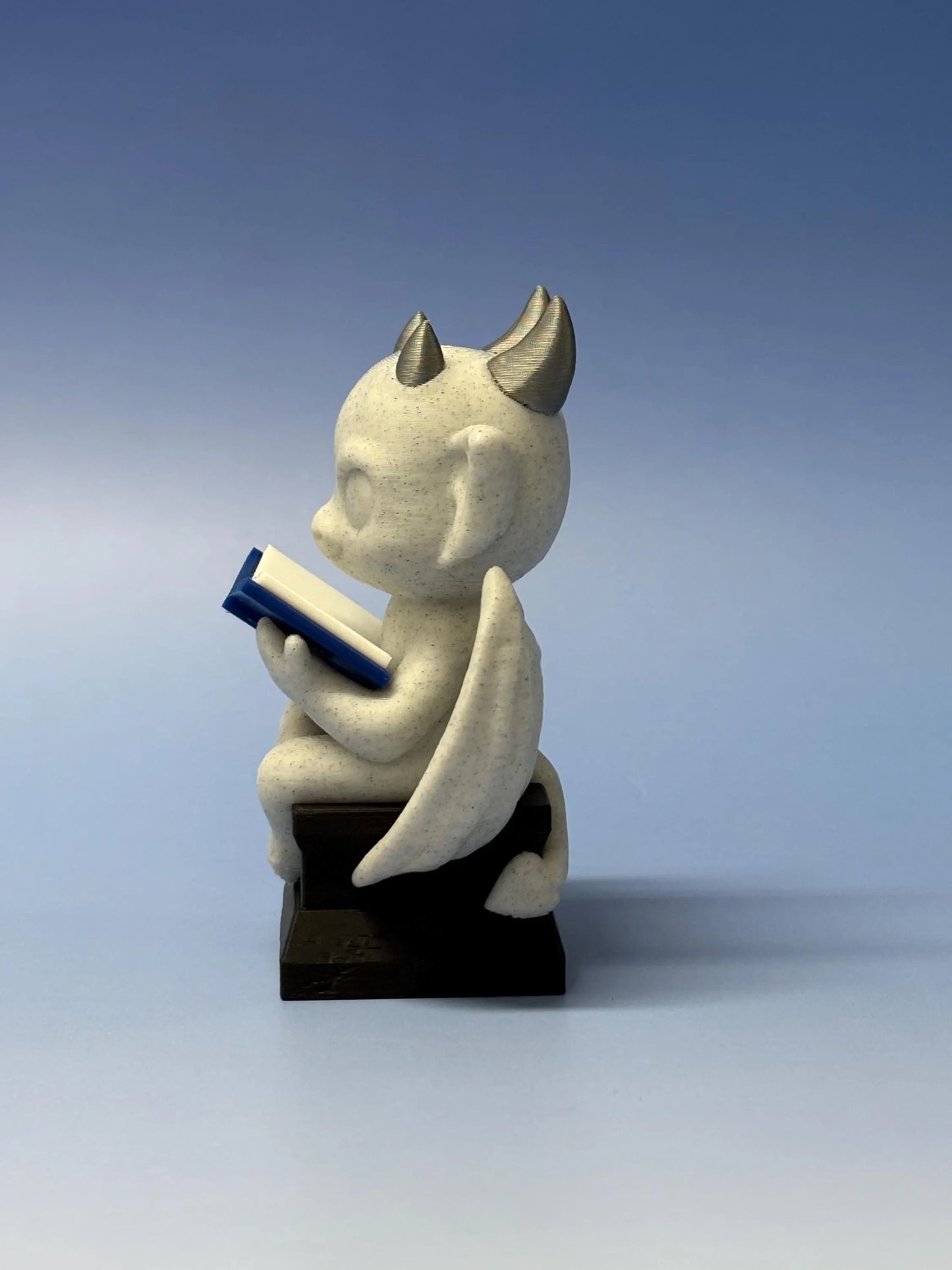 Reading Gargoyle Shelf Decor