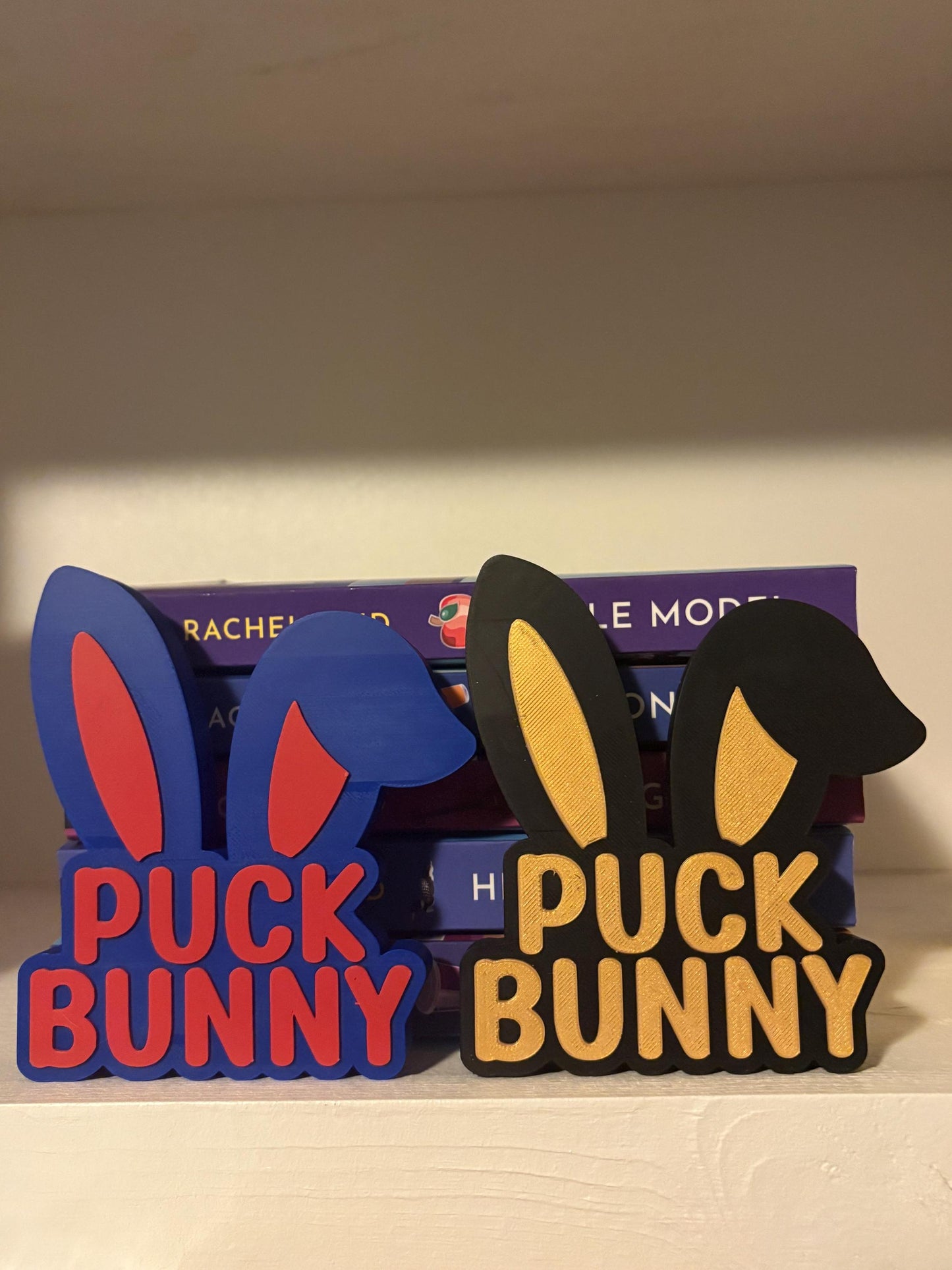 Puck Bunny Shelf Sign