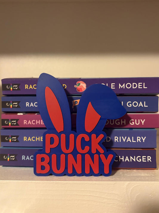 Puck Bunny Shelf Sign
