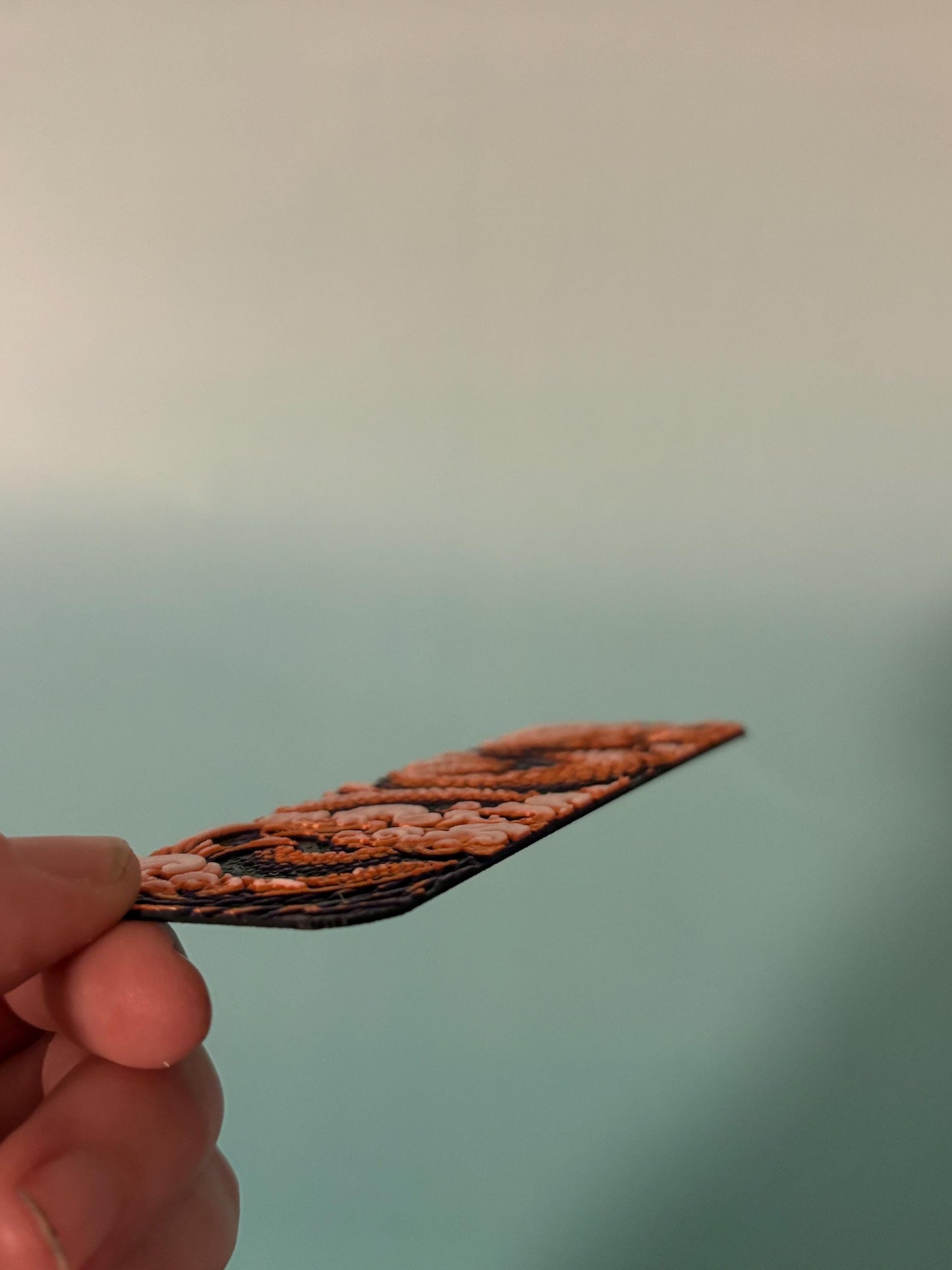 Purple Dragon 3d Printed Bookmark