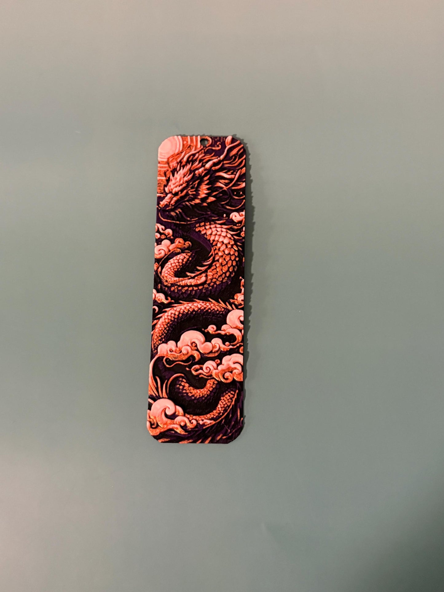 Purple Dragon 3d Printed Bookmark