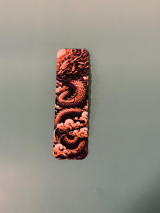 Purple Dragon 3d Printed Bookmark